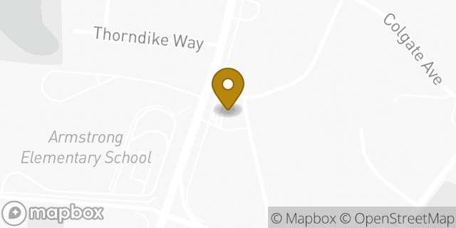 Map showing the location of Amazon Locker - Celsina in Greenville, SC 29617