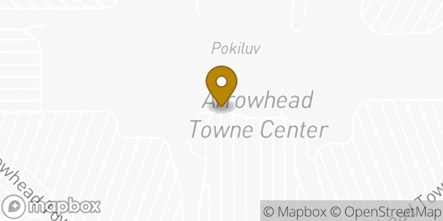 Map showing the location of Levi's Store in Glendale, AZ 85308