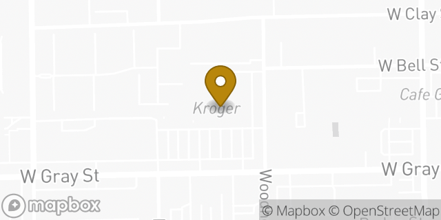 Map showing the location of Starbucks in Houston, TX 77019