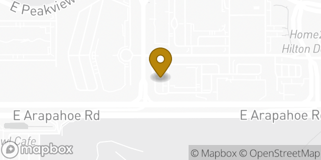 Map showing the location of Starbucks in Centennial, CO 80112