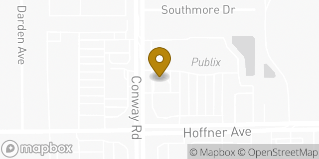 Map showing the location of McDonald's in Orlando, FL 32812