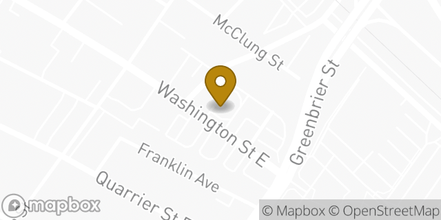 Map showing the location of McDonald's in Charleston, WV 25311