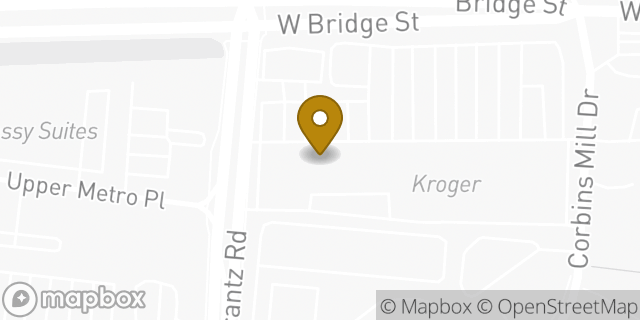 Map showing the location of Subway in Dublin, OH 43017