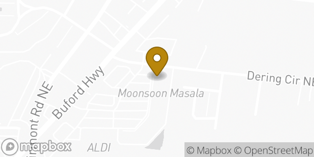 Map showing the location of Amazon Locker - Derivation in Atlanta, GA 30345