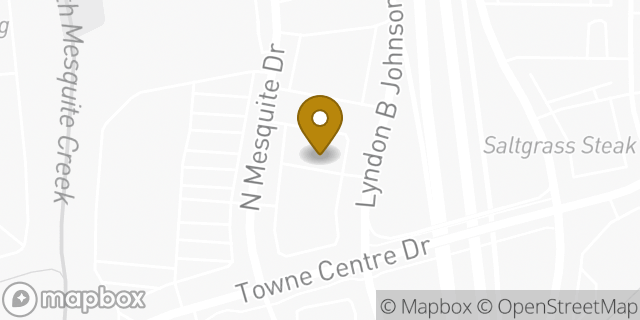 Map showing the location of Panera Bread in Mesquite, TX 75150