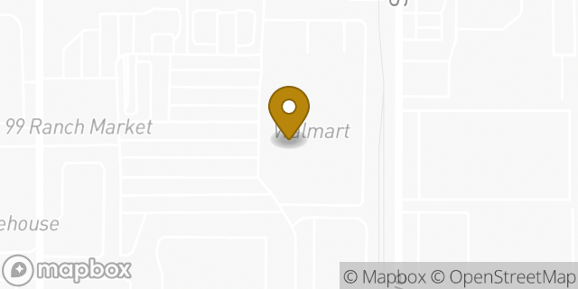 Map showing the location of Walmart in Los Angeles, CA 90501