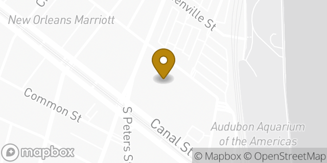 Map showing the location of Lululemon in New Orleans, LA 70130