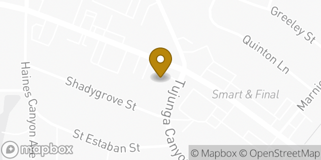 Map showing the location of Amazon Locker - Waveform in Tujunga, CA 91042