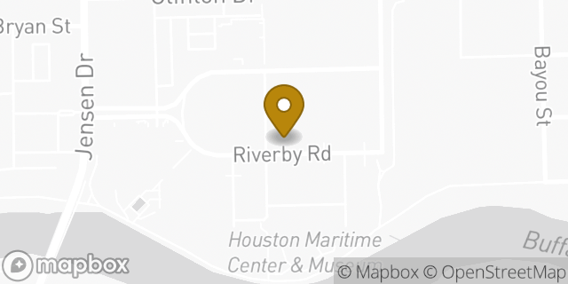 Map showing the location of HOTWORX - Houston, TX - East River in Houston, TX 77020