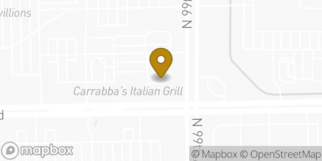 Map showing the location of Bank of America in Avondale, AZ 85392