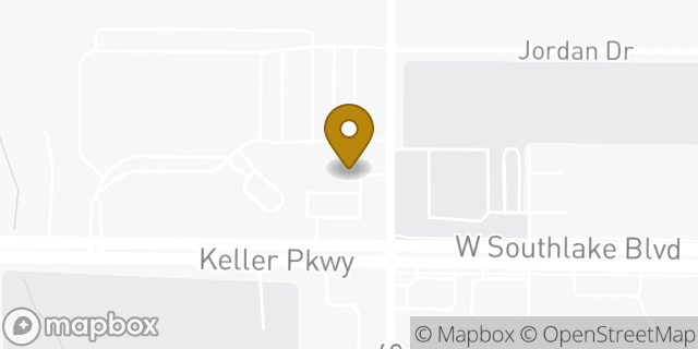 Map showing the location of Amazon Locker - Secundino in Keller, TX 76248