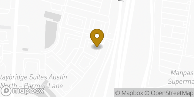 Map showing the location of Buffalo Wild Wings in Austin, TX 78753