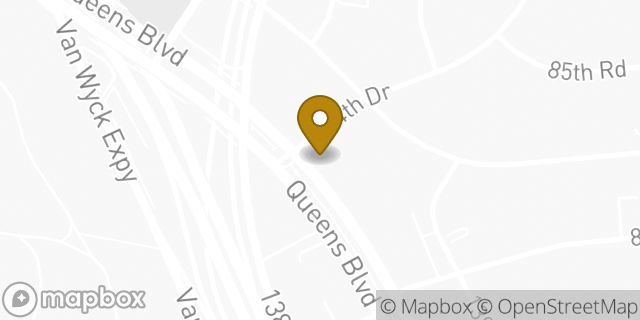 Map showing the location of Subway in Jamaica, NY 11435