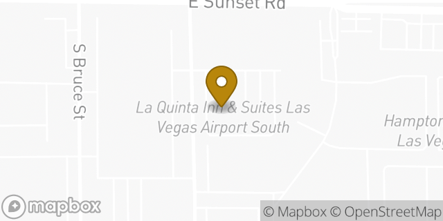 Map showing the location of La Quinta Inn & Suites in Las Vegas, NV 89119