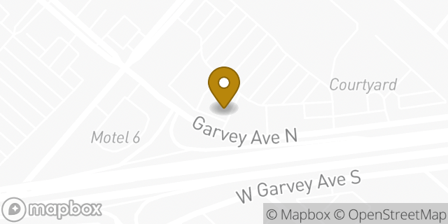 Map showing the location of Starbucks in Baldwin Park, CA 91706