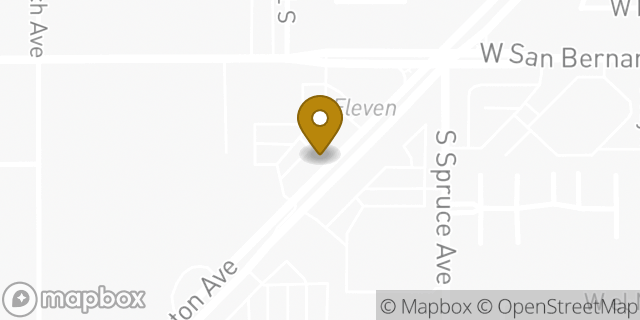 Map showing the location of Rialto KinderCare in Bloomington, CA 92316