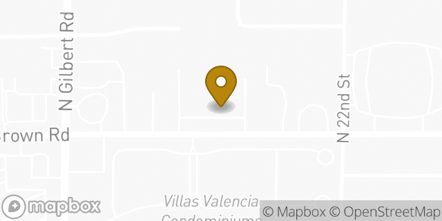 Map showing the location of Brookdale North Mesa in Mesa, AZ 85213