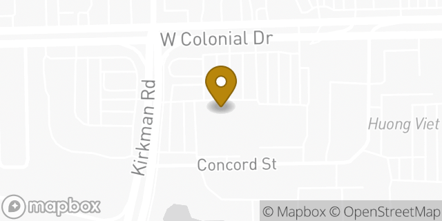 Map showing the location of Amazon Locker - Glossary in Orlando, FL 32808
