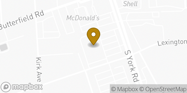 Map showing the location of Subway in Elmhurst, IL 60126