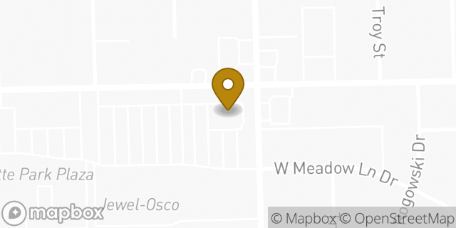 Map showing the location of Buffalo Wild Wings in Merrionette Park, IL 60803