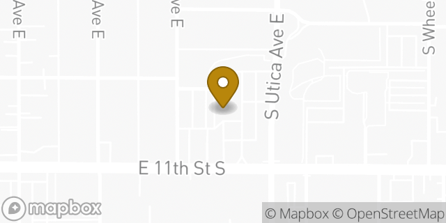 Map showing the location of Amazon Locker - Handsome in Tulsa, OK 74104