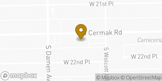 Map showing the location of Walgreens in Chicago, IL 60608