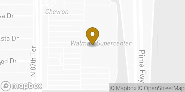 Map showing the location of Subway in Scottsdale, AZ 85251