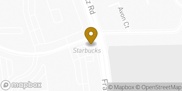 Map showing the location of Starbucks in Dublin, OH 43017
