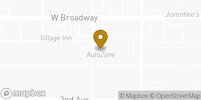 Map showing the location of AutoZone in Council Bluffs, IA 51501