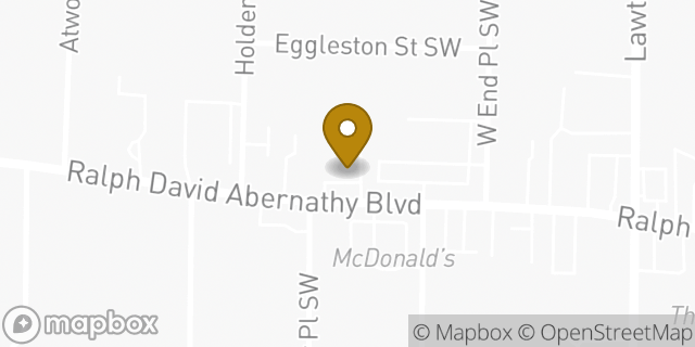Map showing the location of Subway in Atlanta, GA 30310