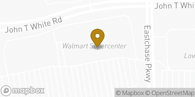 Map showing the location of Walmart in Fort Worth, TX