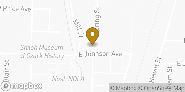 Map showing the location of American Legion in Springdale, AR 72764