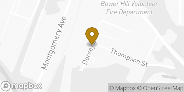 Map showing the location of American Legion in Bridgeville, PA 15017