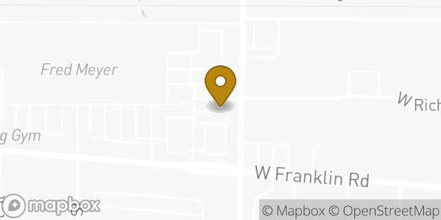Map showing the location of Boise, ID (Orchard) in Boise, ID 83705