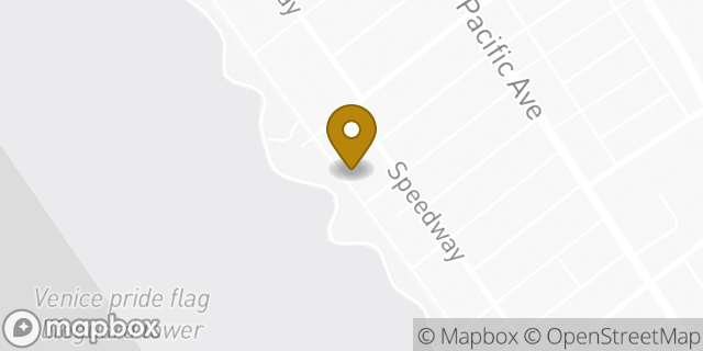 Map showing the location of Starbucks in Venice, CA 90291