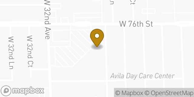 Map showing the location of Papa Johns Pizza in Hialeah, FL 33018
