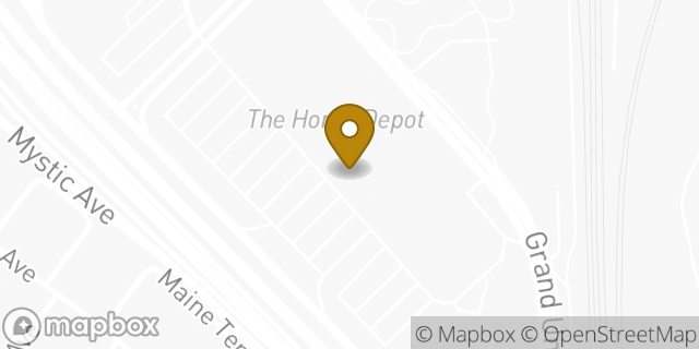 Map showing the location of The Home Depot in Somerville, MA 02145