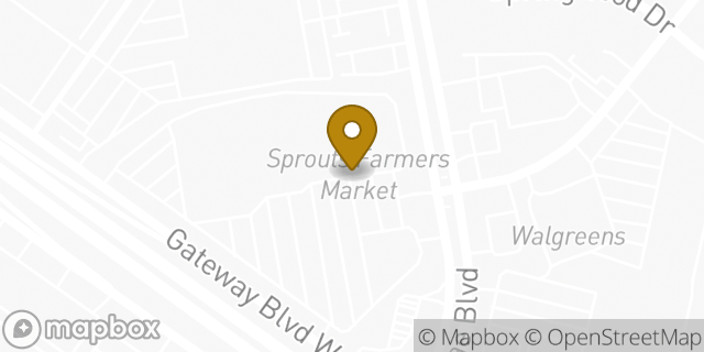 Map showing the location of AutoZone Auto Parts in El Paso, TX 79925