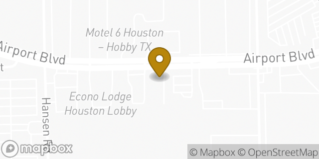 Map showing the location of Days Inn & Suites Houston Hobby Airport in Houston, TX 77061