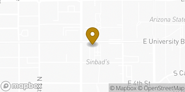 Map showing the location of Starbucks in Tucson, AZ 85719
