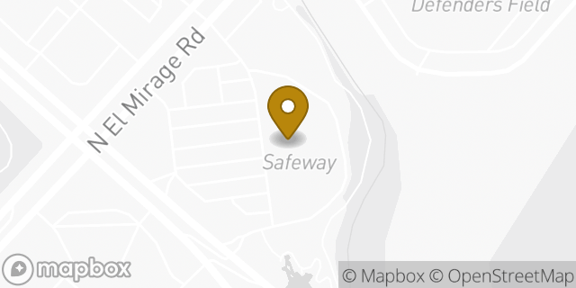Map showing the location of Safeway in Peoria, AZ 85383