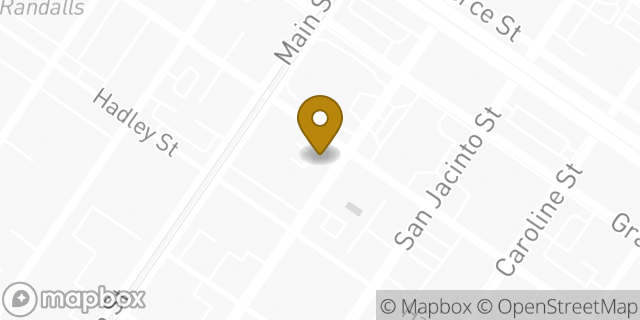 Map showing the location of Budget Rent A Car in Houston, TX 77002