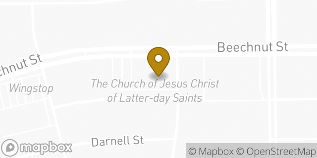 Map showing the location of The Church of Jesus Christ of Latter-day Saints in Houston, TX 77096