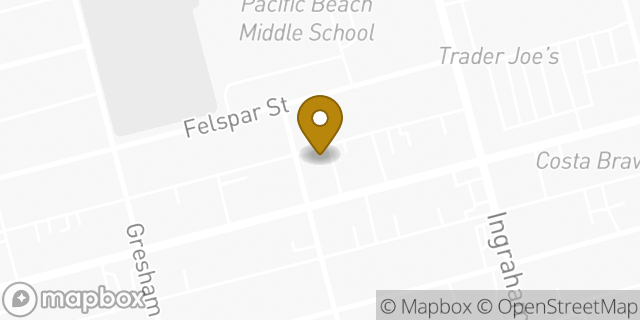 Map showing the location of Chipotle Mexican Grill in San Diego, CA 92109