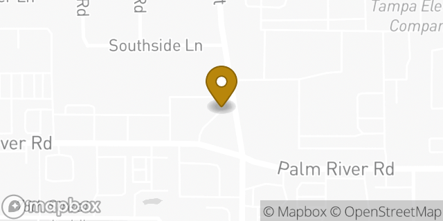 Map showing the location of 7-Eleven in Tampa, FL 33619