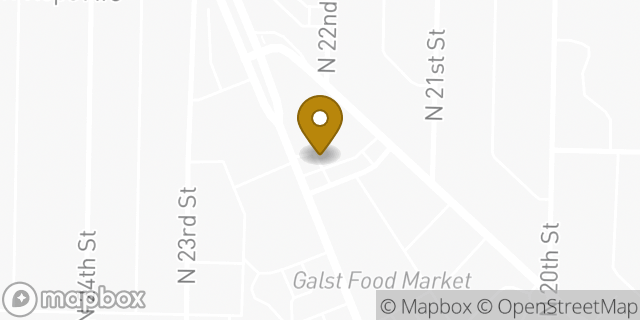 Map showing the location of Budget Truck Rental in Milwaukee, WI 53209