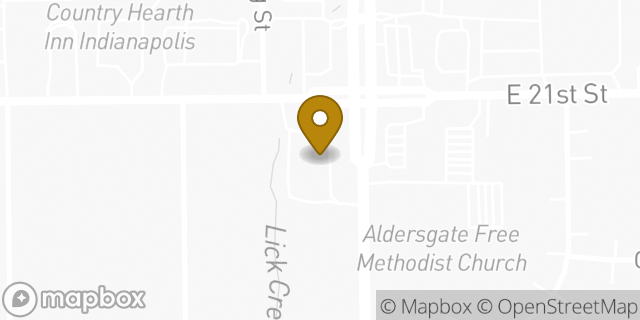 Map showing the location of CVS Pharmacy in Indianapolis, IN 46219
