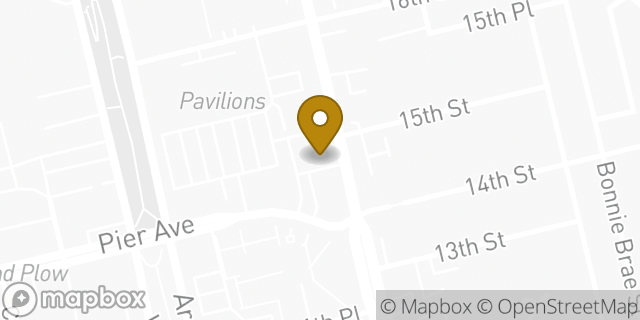 Map showing the location of Chipotle Mexican Grill in Hermosa Beach, CA 90254