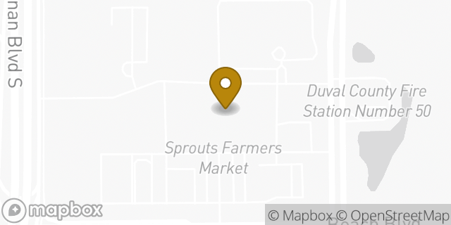 Map showing the location of Sprouts Farmers Market in Jacksonville, FL 32246