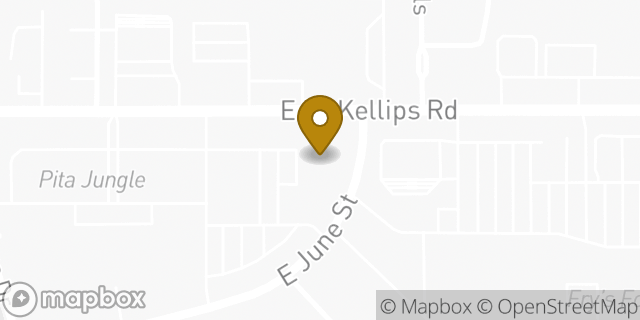 Map showing the location of AutoZone in Mesa, AZ 85215